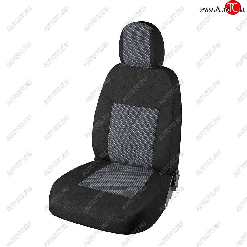 3 999 р. Чехлы для сидений Lord Autofashion Стандарт Плюс (жаккард, 2014-2016) Лада 2123 (Нива Шевроле) 1 рестайлинг (2009-2020) (Чёрный, вставка Ёж Белый)  с доставкой в г. Вологда