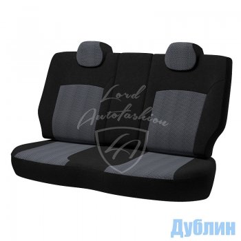 5 949 р. Чехлы для сидений  Niva (2016-2019) Lord Autofashion Дублин (жаккард)  Chevrolet Niva  2123 (2009-2020), Лада 2123 (Нива Шевроле) (2009-2021) (Черный, вставка Ёж Белый)  с доставкой в г. Вологда. Увеличить фотографию 2