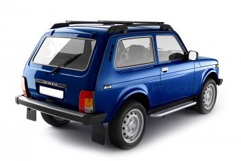 5 299 р. Рейлинги Petroil Tuning (усиленные, в сборе с поперечинами) Лада Нива 4х4 2121 3 дв. дорестайлинг (1977-2019) (серебристый муар)  с доставкой в г. Вологда. Увеличить фотографию 7