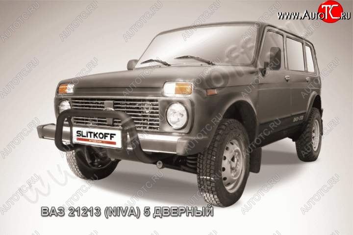 11 299 р. Кенгурятник d57 низкий Лада нива 4х4 2121-80 ФОРА (1995-2011) (Цвет: серебристый)  с доставкой в г. Вологда