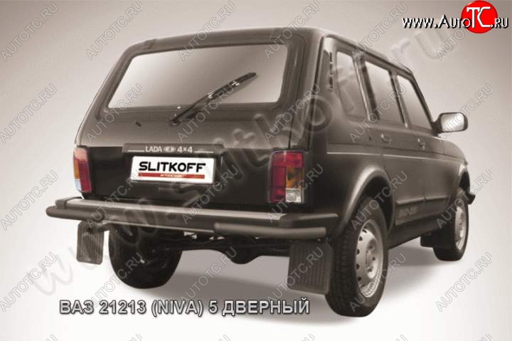 4 189 р. Уголки d57 Лада нива 4х4 2131 5 дв. дорестайлинг (1993-2019) (Цвет: серебристый)  с доставкой в г. Вологда