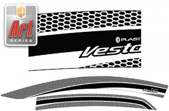 Дефлектора окон CA-Plastiс Лада Веста  2180 (2015-2025) седан дорестайлинг, седан рестайлинг