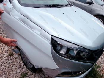 5 499 р. Переднее правое пластиковое крыло АвторитетПласт Лада Веста SW 2181 универсал дорестайлинг (2017-2022) (Неокрашенное)  с доставкой в г. Вологда. Увеличить фотографию 2