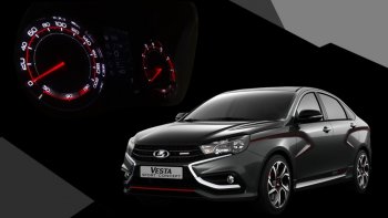 62 999 р. Приборная панель Ferrum GF 940 SPORT Edition Лада Веста SW 2181 универсал дорестайлинг (2017-2022) (С кожаным щитком (строчка красная))  с доставкой в г. Вологда. Увеличить фотографию 5