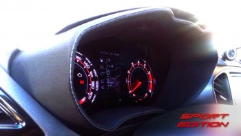 62 999 р. Приборная панель Ferrum GF 940 SPORT Edition Лада Веста SW 2181 универсал дорестайлинг (2017-2022) (С кожаным щитком (строчка красная))  с доставкой в г. Вологда. Увеличить фотографию 9