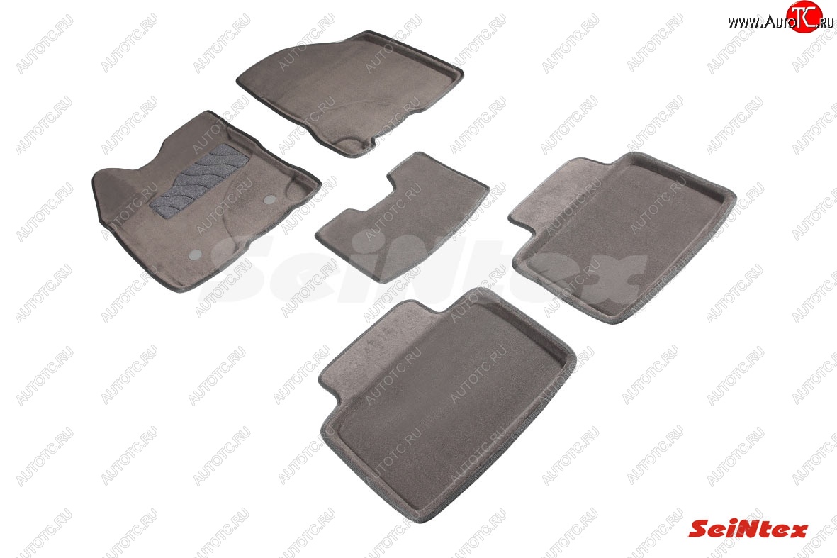 5 699 р. Комплект ковриков в салон ворсовых Seintex (3D)  Лада Веста ( 2180,  SW 2181) - Веста Кросс ( 2181,  2180) (Черный)  с доставкой в г. Вологда