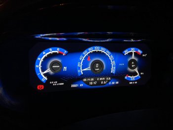 42 949 р. Электронная панель приборов Тюн-Авто “Vision” Лада Веста SW 2181 универсал дорестайлинг (2017-2022) (Темно-серый, матовый)  с доставкой в г. Вологда. Увеличить фотографию 4