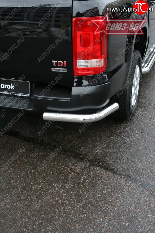 10 889 р. Защита заднего бампера Souz-96 (d60) Volkswagen Amarok дорестайлинг (2009-2016)  с доставкой в г. Вологда