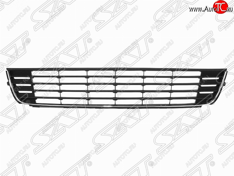 1 879 р. Решётка в передний бампер (черная) SAT Volkswagen Caddy 2K рестайлинг (2010-2015)  с доставкой в г. Вологда