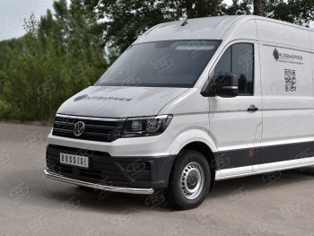 18 949 р. Защита переднего бампера (Ø63 мм, нержавейка) SLITKOFF Volkswagen Crafter 2 (2017-2025)  с доставкой в г. Вологда. Увеличить фотографию 2