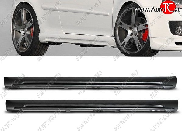 11 899 р. Пороги накладки GTI Style Volkswagen Golf 5 хэтчбэк (2003-2009) (Неокрашенные)  с доставкой в г. Вологда