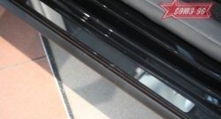 2 204 р. Накладки на внутренние пороги Souz-96 (без логотипа) Volkswagen Golf 5 хэтчбэк (2003-2009)  с доставкой в г. Вологда. Увеличить фотографию 2