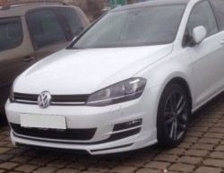 3 749 р. Накладка на передний бампер CT Volkswagen Golf 7 дорестайлинг, хэтчбэк 5 дв. (2012-2017) (Неокрашенная)  с доставкой в г. Вологда. Увеличить фотографию 2