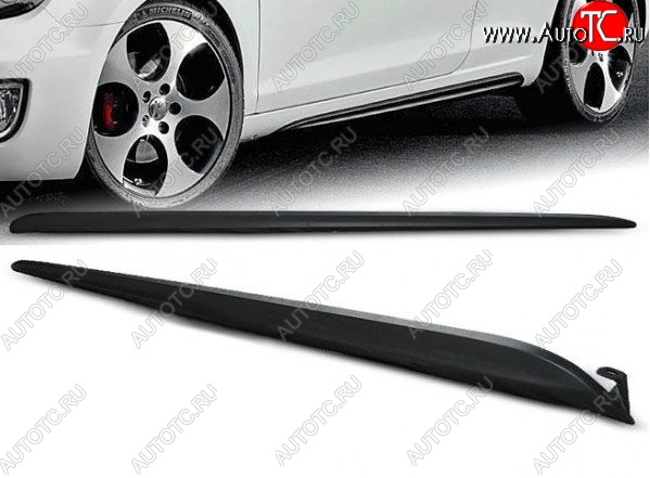 3 499 р. Пороги накладки (хетчбек) GTI Style Volkswagen Golf 6 хэтчбэк 5 дв. (2008-2014) (Неокрашенные)  с доставкой в г. Вологда