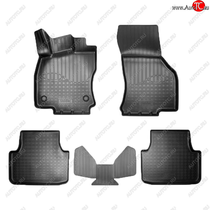 2 299 р. Коврики салона Norplast Volkswagen Jetta A7 седан дорестайлинг (2018-2022) (Цвет: черный)  с доставкой в г. Вологда