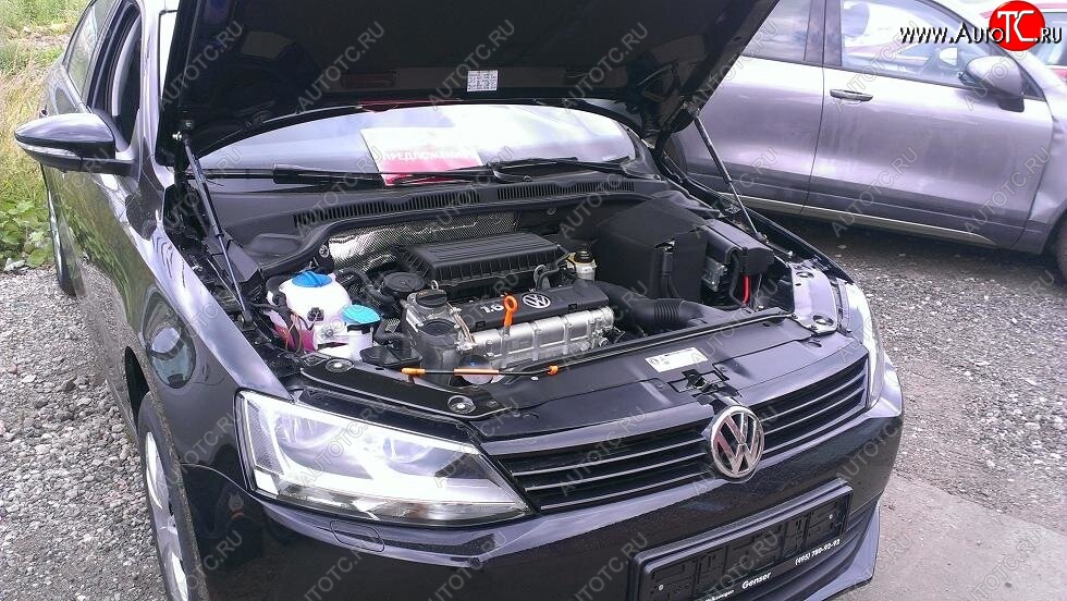 2 249 р. Упоры капота Russtal Volkswagen Jetta A6 седан рестайлинг (2015-2018)  с доставкой в г. Вологда