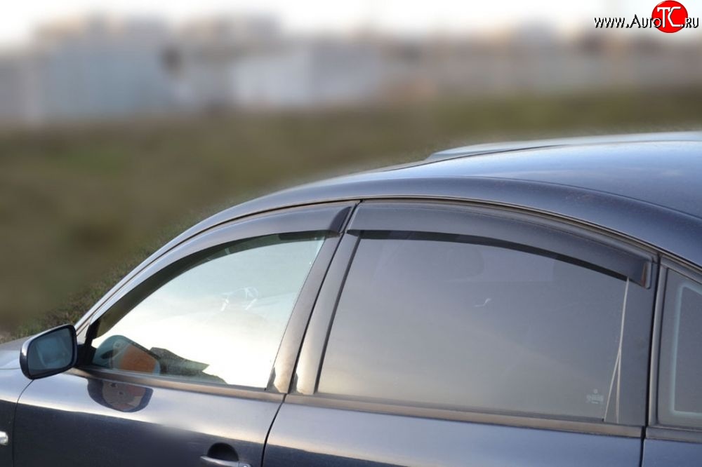999 р. Комплект дефлекторов окон (ветровиков) 4 шт. (седан) Russtal Volkswagen Passat B5.5 седан рестайлинг (2000-2005)  с доставкой в г. Вологда