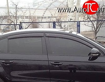 999 р. Комплект дефлекторов окон (ветровиков) 4 шт. (седан) Russtal Volkswagen Passat B6 седан (2005-2011)  с доставкой в г. Вологда