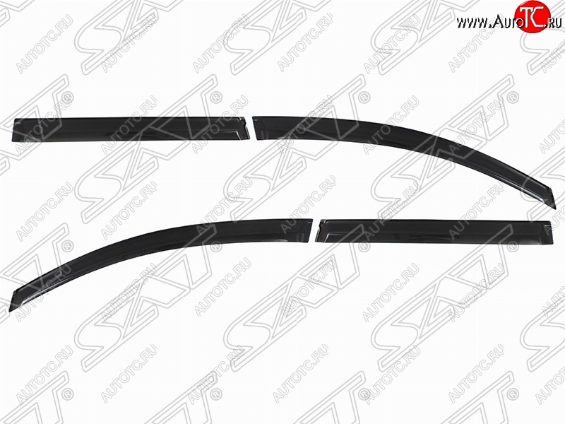 1 439 р. Дефлектора окон SAT (комплект) Volkswagen Passat B6 седан (2005-2011)  с доставкой в г. Вологда