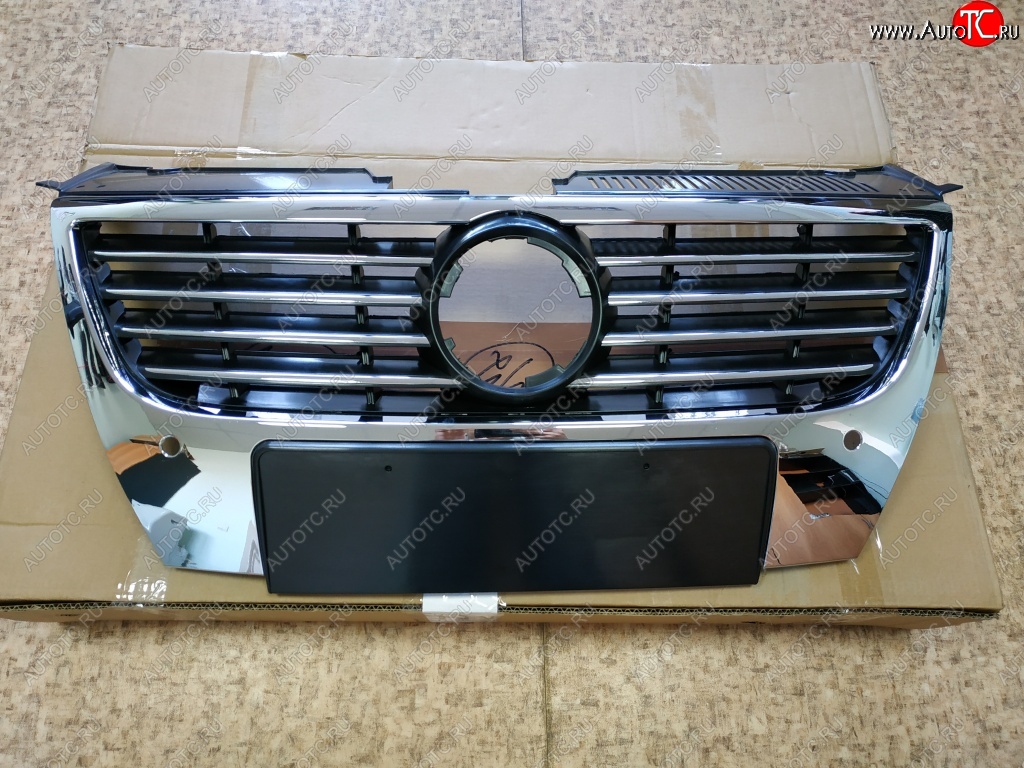 4 599 р. Решётка радиатора (под парктроник) SAT Volkswagen Passat B6 седан (2005-2011) (Неокрашенная)  с доставкой в г. Вологда