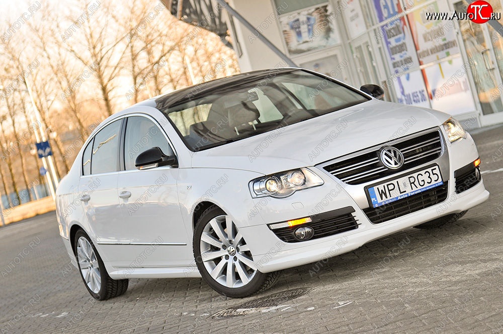 3 449 р. Накладка на передний бампер R-Line Volkswagen Passat B6 седан (2005-2011)  с доставкой в г. Вологда