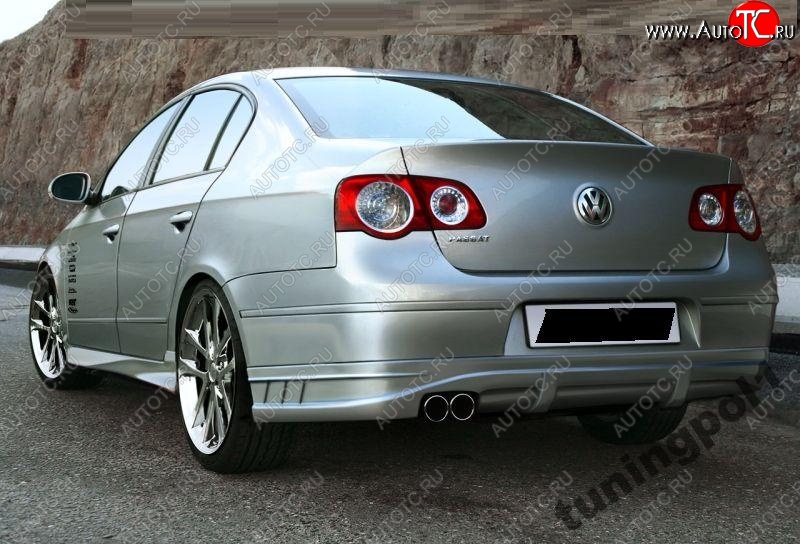12 219 р. Накладка на задний бампер BMB Volkswagen Passat B6 седан (2005-2011)  с доставкой в г. Вологда