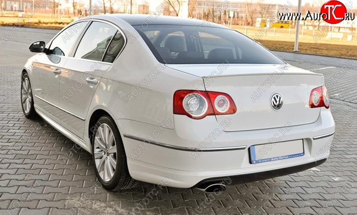 3 449 р. Лип спойлер R-LINE STYLE Volkswagen Passat B6 седан (2005-2011) (Неокрашенный)  с доставкой в г. Вологда