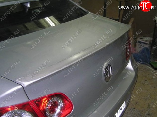 4 949 р. Лип спойлер Сабля Volkswagen Passat B6 седан (2005-2011) (Неокрашенный)  с доставкой в г. Вологда