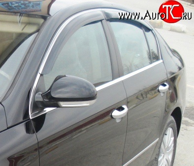 4 499 р. Дефлекторы окон (ветровики) (седан) Novline 4 шт. Volkswagen Passat B7 седан (2010-2015)  с доставкой в г. Вологда