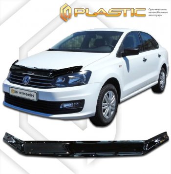 Дефлектор капота CA-Plastic Volkswagen Polo  5 (2015-2020) седан рестайлинг