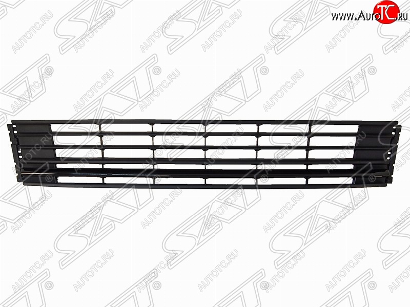1 079 р. Решётка в передний бампер (чёрная) SAT  Volkswagen Polo  5 (2015-2020) седан рестайлинг  с доставкой в г. Вологда