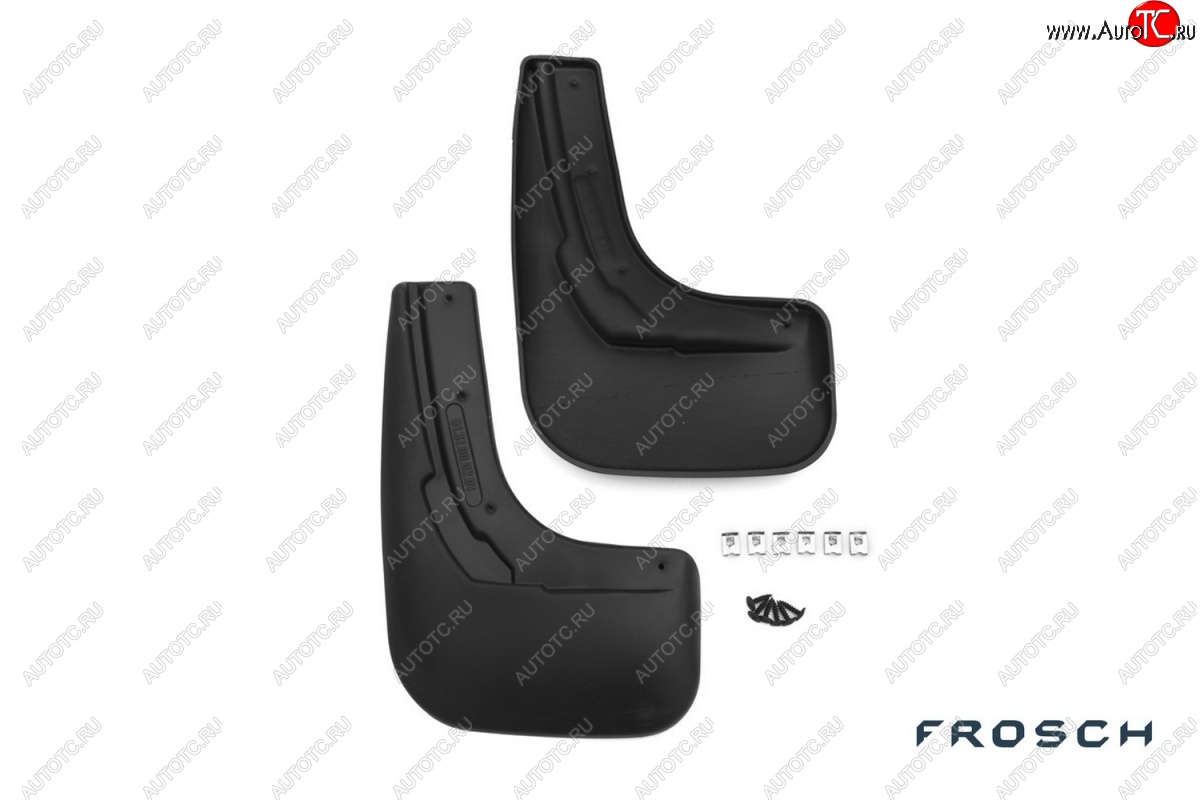 4 799 р. Брызговики Frosch Volkswagen Polo 5 седан рестайлинг (2015-2020) (Задние)  с доставкой в г. Вологда