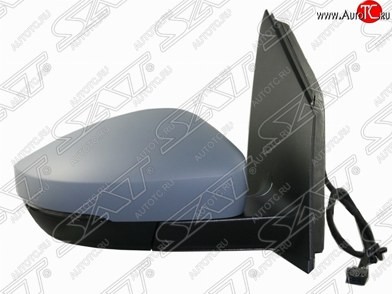 3 499 р. Правое боковое зеркало заднего вида (регулировка: эл./поворотник) SAT Volkswagen Polo 5 седан дорестайлинг (2009-2015) (Неокрашенное)  с доставкой в г. Вологда