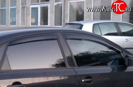 1 849 р. Комплект дефлекторов окон SkyLine Volkswagen Polo 5 седан дорестайлинг (2009-2015)  с доставкой в г. Вологда