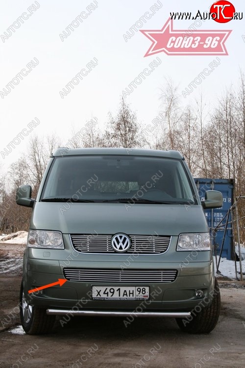 5 354 р. Декоративный элемент воздухозаборника Souz-96 (d10) Volkswagen Transporter T4 дорестайлинг (1990-1996)  с доставкой в г. Вологда