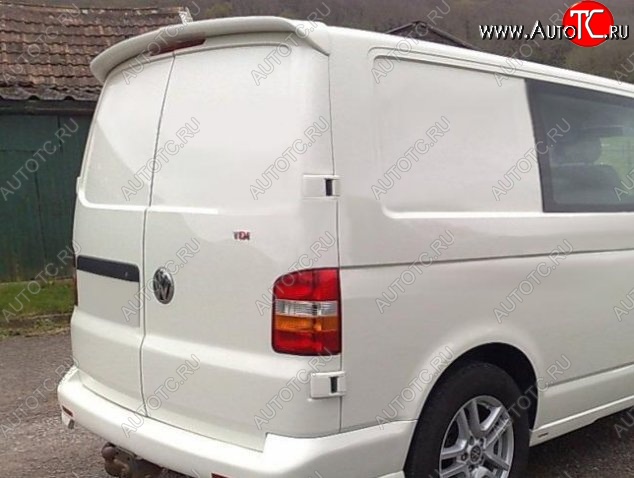 6 249 р. Лип спойлер Распашонка Volkswagen Transporter T5 дорестайлинг (2003-2009) (Неокрашенный)  с доставкой в г. Вологда