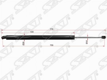 Газовый упор крышки багажника SAT Volkswagen Transporter  T5 (2003-2009) дорестайлинг