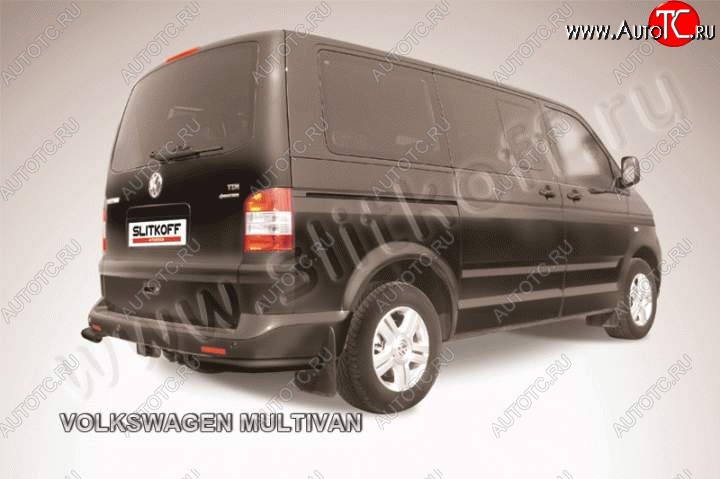 5 749 р. Уголки d57 Volkswagen Transporter T5 дорестайлинг (2003-2009) (Цвет: серебристый)  с доставкой в г. Вологда