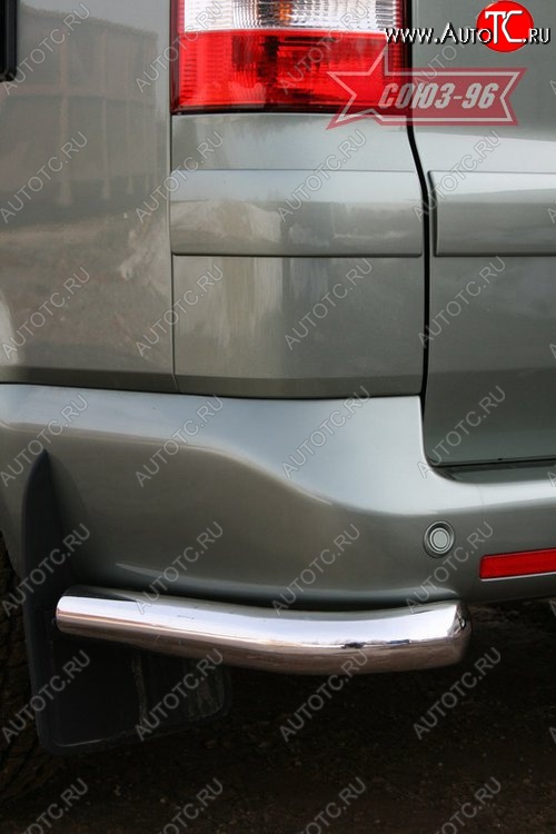 9 179 р. Защита заднего бампера из боковых уголков Souz-96 (d60) Volkswagen Transporter T5 дорестайлинг (2003-2009)  с доставкой в г. Вологда