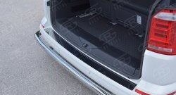 2 599 р. Накладка защитная на верхнюю часть заднего бампера SLITKOFF Volkswagen Transporter T6 дорестайлинг (2015-2019)  с доставкой в г. Вологда. Увеличить фотографию 3
