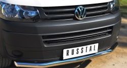 15 799 р. Одинарная защита переднего бампера диаметром 63 мм SLITKOFF Volkswagen Transporter T5 рестайлинг (2009-2015)  с доставкой в г. Вологда. Увеличить фотографию 2