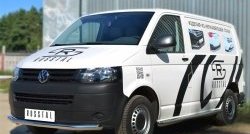 15 799 р. Одинарная защита переднего бампера диаметром 63 мм SLITKOFF Volkswagen Transporter T5 рестайлинг (2009-2015)  с доставкой в г. Вологда. Увеличить фотографию 4