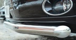17 499 р. Одинарная защита переднего бампера диаметром 63 мм (Multivan-Caravelle) SLITKOFF Volkswagen Caravelle T5 рестайлинг (2009-2015)  с доставкой в г. Вологда. Увеличить фотографию 3
