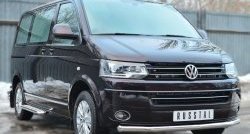 17 499 р. Одинарная защита переднего бампера диаметром 63 мм (Multivan-Caravelle) SLITKOFF Volkswagen Caravelle T5 рестайлинг (2009-2015)  с доставкой в г. Вологда. Увеличить фотографию 4