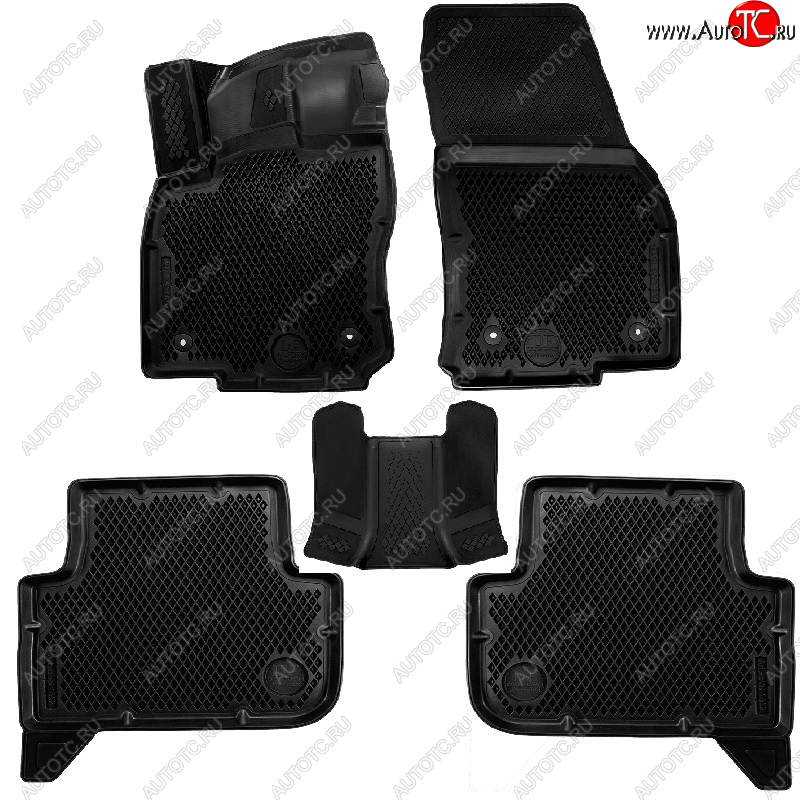 4 399 р. Коврики салона DELFORM ❞EVA 3D Premium❝ (термоэластопласт/ТЭП) Volkswagen Tiguan Mk2 дорестайлинг (2016-2020)  с доставкой в г. Вологда