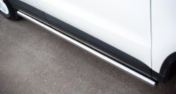 12 299 р. Защита порогов из круглой трубы диаметром 63 мм (Track & Field) Russtal Volkswagen Tiguan NF рестайлинг (2011-2017) (Защита порогов с со скосами на торцах (вариант 1))  с доставкой в г. Вологда. Увеличить фотографию 10