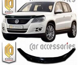 Дефлектор капота CA Plastic Volkswagen Tiguan  NF (2006-2011) дорестайлинг