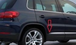 8 049 р. Молдинги CT Volkswagen Tiguan NF рестайлинг (2011-2017) (Неокрашенные)  с доставкой в г. Вологда. Увеличить фотографию 2