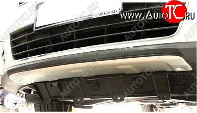 9 199 р. Накладка на передний бампер CT v1 Volkswagen Tiguan NF рестайлинг (2011-2017) (Неокрашенная)  с доставкой в г. Вологда