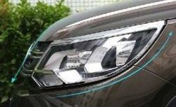 4 749 р. Реснички на фары (рестайлинг) CT v2 Volkswagen Tiguan NF рестайлинг (2011-2017) (Неокрашенные)  с доставкой в г. Вологда. Увеличить фотографию 2